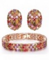 Qianse Multicolor Cubic Zirconia Jewelry Set - CC125K4HR8P