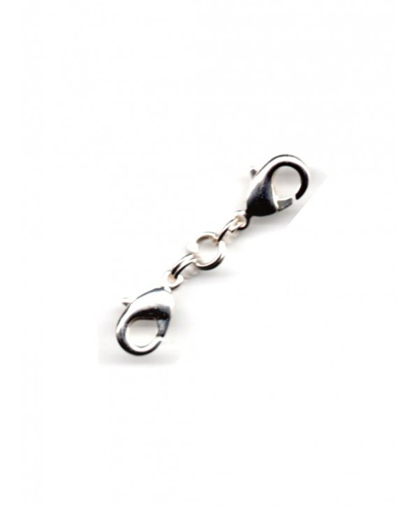 1 1/4" - 12" Silver Plated Double 12MM Lobster Claw Chain/Necklace Extender - Nickel Free - CG129VQTBYV