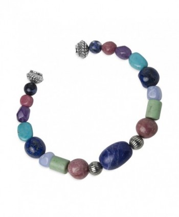 Carolyn Pollack - Sterling Silver Beaded Magnetic Bracelet - Size Average - Classic Collection - C11137LG9Z1