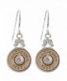 Faux Bullet Winchester 38 Spl Special Western Earrings Jp Silver Gold Tone - Smooth Round - C8182HWHKD5
