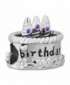 DemiJewelry Happy Birthday Cake Charms Charm Beads Fit Charm Bracelet - C61820WUXL2