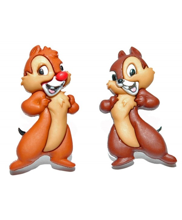 Adorable Chip & Dale Standing Disney Stud Earrings (S054) - CL17YD0YUTN