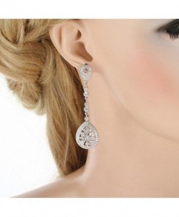 EVER FAITH Classical Inspired Chandelier in Women's Drop & Dangle Earrings