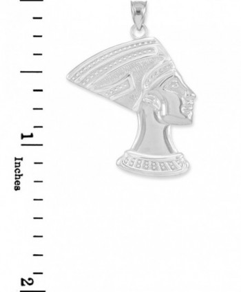 Sterling Egyptian Nefertiti Pendant Necklace in Women's Pendants