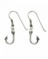 Sterling Silver Fish Hook French Wire Earrings - CX11B3I98KX