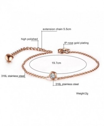Stainless Crystal Anklets Bracelet Jewelry
