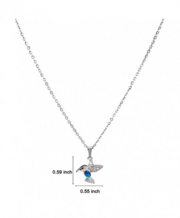 Hummingbird Necklace Blue Pendant Women in Women's Pendants