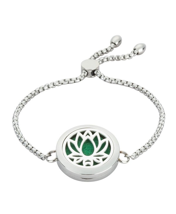 25MM Lotus jewelry Diffuser Bracelet - lotus bracelet jewelry - CJ1804L5Y4E