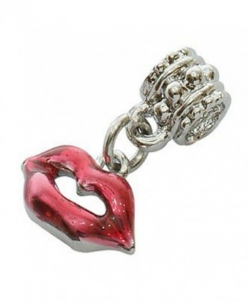 Lips Dangle Bead Charm For Snake Chain Charm Bracelet - CG11CE7EG9Z