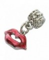 Lips Dangle Bead Charm For Snake Chain Charm Bracelet - CG11CE7EG9Z