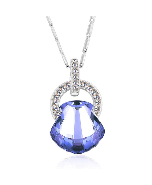 St Ushine Seashell Necklaces Birthday necklaces - Necklaces- Lovesickness Seashell- Purple - CJ182K4Y69C
