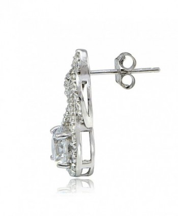 Bria Lou Platinum Sterling Zirconia in Women's Drop & Dangle Earrings