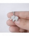 Sterling Silver Elephant Pendant Necklace in Women's Choker Necklaces