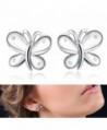 Earring Sterling Hypoallergenic Butterfly Earrings in Women's Stud Earrings