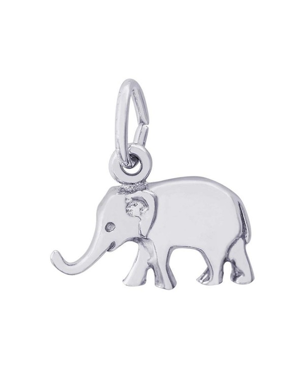 Rembrandt Sterling Silver Elephant Charm - 3D - CR119EKWGFL