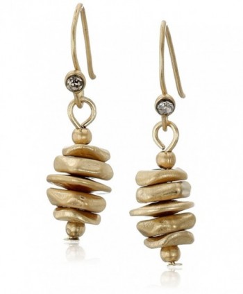Kenneth Cole New York Gold Stacked Geometric Bead Drop Earrings - CS11KN099EH