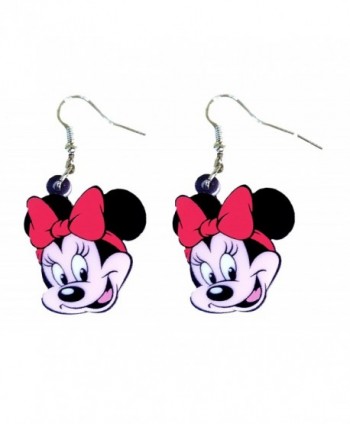 Minnie and Mickey Mouse Dangle Drop Earrings by Pashal - C912NVK5L3Y