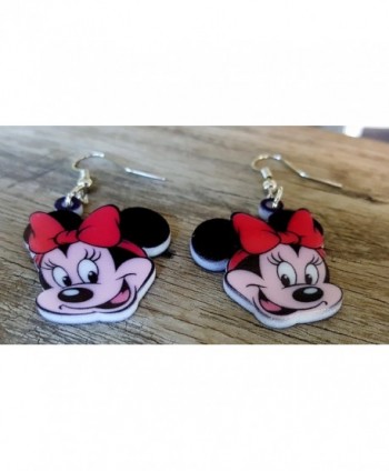Minnie Mickey Dangle Earrings Pashal