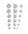 MXYZB Stainless Steel Zirconia Earrings