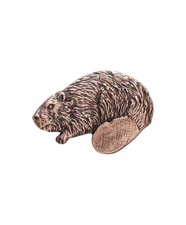 Creative Pewter Designs- Pewter Beaver Full Body Handcrafted Lapel Pin Brooch- M164 - CO122Y974JL