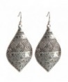 Bohemian Hammered & Engraved Silver Earrings - SPUNKYsoul Collection - CA12D4IBOY7