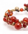 Natural Carnelian Gemstones Strands Bracelet