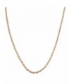 Rose Gold Over Sterling Silver 1.5mm Diamond-Cut Bead Link Chain (16- 18- 20- 22- 24 or 30 inch) - CC117KPK1DB