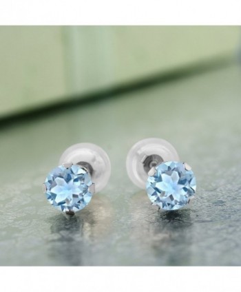 Topaz White Gemstone Birthstone Earrings