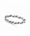 Oxidized Twist Stackable Sterling Silver