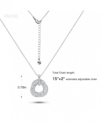 Pendant Necklace Interlocking Circles Jewelry in Women's Pendants