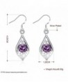 MXYZB Silver Earrings Zirconia Jewelry in Women's Drop & Dangle Earrings