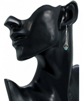 Sterling Silver Detailed Filigree Earrings in Women's Drop & Dangle Earrings