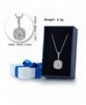 Necklace Beautiful Sterling Round Cut Crystals in Women's Pendants