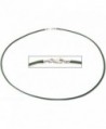 Leather Cord Necklace Green 16" - CU1122HMZOZ