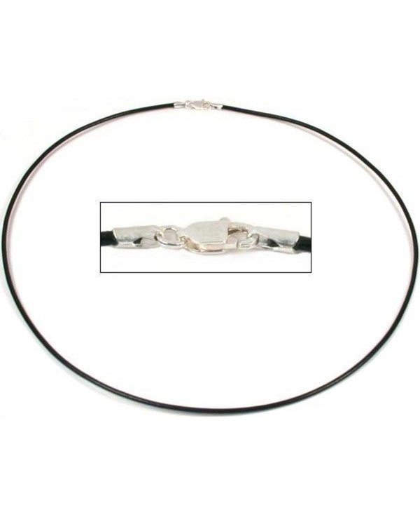 Leather Cord Necklace Black 16" - CN1122HHMAL