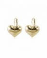 Elensan Woman's Love Heart Shaped Gold Plated Clip On Earrings Cute Jewelry - CP1883IUEWL