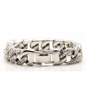 Jenhianeck Stainless Crystal Bracelet 7 87inches