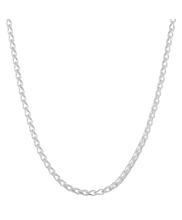 Sterling Silver 2mm Cage Link Chain (16- 18- 20- 22- 24- 30- or 36 inch) - CR11I8LXLI3