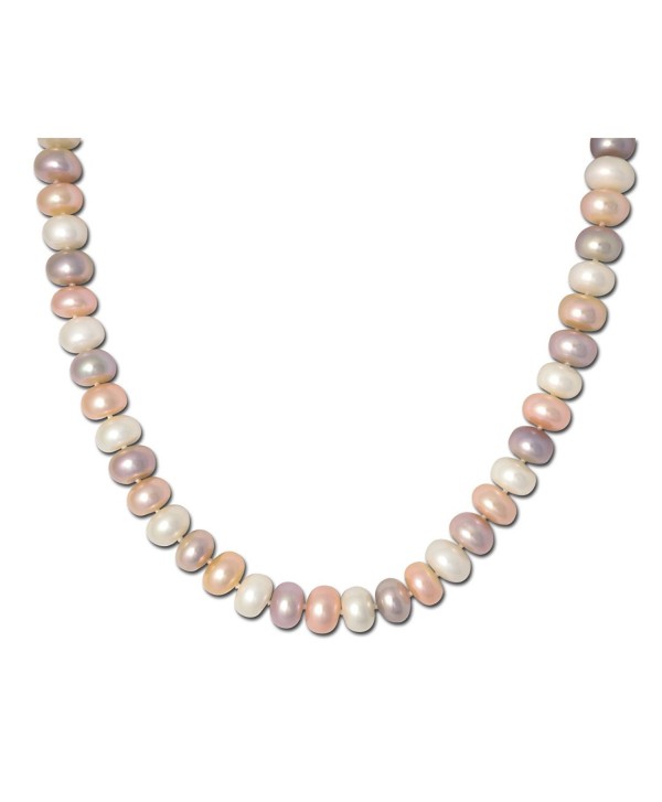 Lumin Plus 9.5-10mm Multicolored Pastel Freshwater Cultured Pearl Necklace - CV126SNYNKH