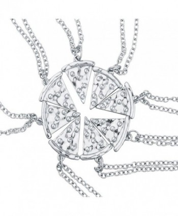 Lux Accessories Silvertone Friends Necklace