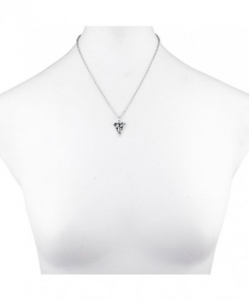 Lux Accessories Silvertone Friends Necklace in Women's Pendants