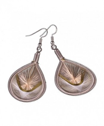 Behomia Earring- Sandistore 1Pair Fashion Women Alloy Stud Dangle Earings Eardrop Jewelry - beige - CC12MZNT7KR