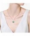 MABELLA Gemstone Simulated Sterling Necklace in Women's Pendants