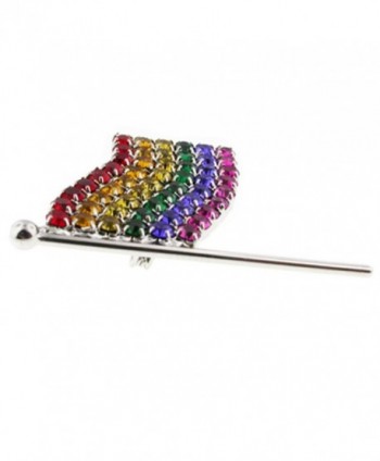 PinMarts Rhinestone Pride Rainbow Brooch