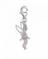 Sexy Sparkles "Fairy" Clip on lobster Claw clasp charm for bracelets - CY12N456YKO