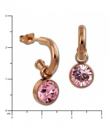 Amello Stainless earrings Swarovski ESOS51A in Women's Hoop Earrings