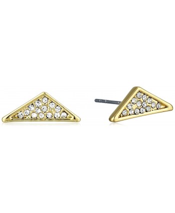 Rebecca Minkoff "Caged" Crystal Pave Triangle Stud Earrings - Gold/Crystal - CJ1229TPIGH