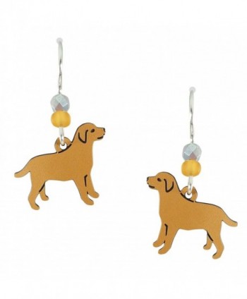Sienna Sky "Max" Yellow Labrador Retriever Dog Earrings 1458 - CA11DRCKR53