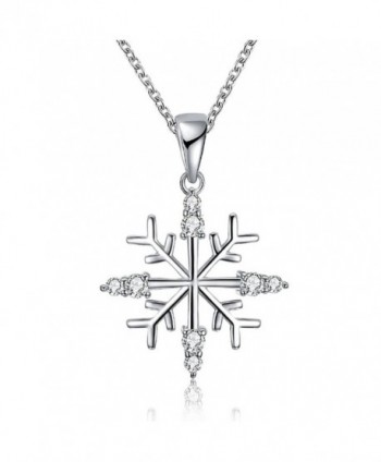 Best Christmas Gift for Christmas Crystal Tree&Snowflake Pendant CZ Necklace for Women - Style 3 - CX1887NWLMA