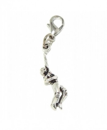 Pro Jewelry Dangling "Rock Climber" Clip-on Bead for Charm Bracelet 30098 - CL11P3E8QIX